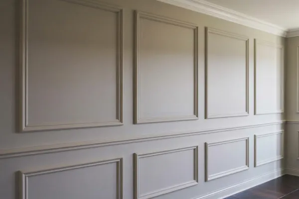 Raised panel wall paneling